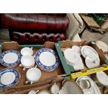 Wedgwood ‘Blue Siam’ dinner wares including soup coupes & stands, dinner plates etc. (23 pieces)