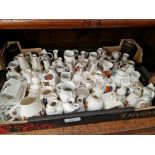 60 various pieces of crested ware china