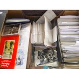 A box of assorted vintage & modern postcards