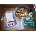 A box of miscellaneous coins.