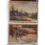 Francis E. Jamieson (1895-1950), pair of oil on canvasses, landscape scenes, each signed to lower