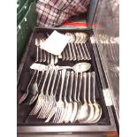 A canteen of silver plated cutlery by Viners.