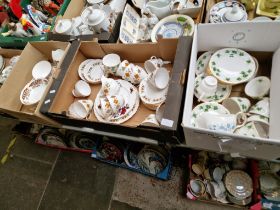 Three boxes of Colclough china