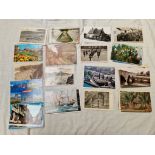 A small collection of postcards.