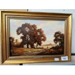 Vincent Selby (1919-2004), landscape, oil on board, 29cm x 19cm, signed, framed.