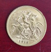 A George V 1912 half sovereign.