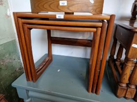 A mid 20th century G Plan teak nest of tables.