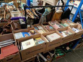 Eleven boxes of books, Cookery, Travel, Novels etc