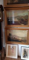 Pair of early 20th century school, oil on canvasses, Highland landscape scenes, one titled 'Loch