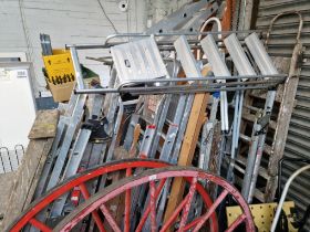 Approx 24 sets of step ladders - most aluminium, one or two wooden