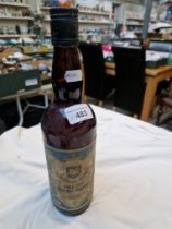 An unopened bottle of 1972 Preston Guild Pale Dry British Sherry