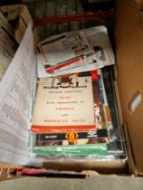 A box of FA Cup Final programmes between 1957 & 2004 and approx 48 European Cup and FA Cup Final