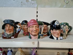 Royal Doulton - 6 large character jugs including ‘The Walrus & Carpenter’ (D6600)