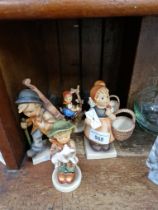 5 Hummel figures all pre-1979 including ‘Little Cellist’ 15.5cm high (1960-63), ‘Meditation’ 13.