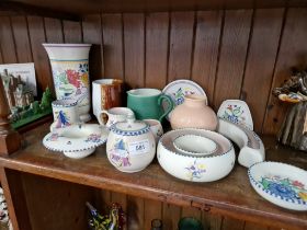 14 items of Poole pottery
