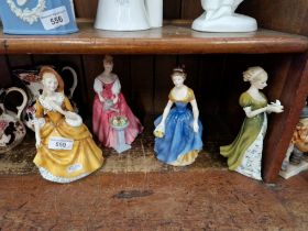 4 Royal Doulton figures including 'Alexandra' HN3292