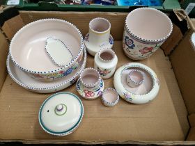 Box of Poole pottery