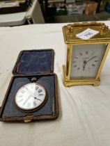 Carriage clock and folding case clock