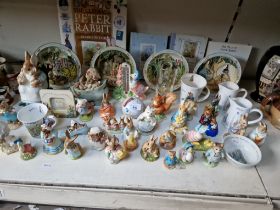 A collection of Beatrix pottery collectables, Royal Albert, Beswick, etc. etc.