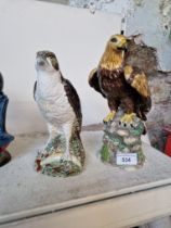 Large ‘Golden Eagle’ (RDA 36) by Royal Doulton (approx 23cm high) with ‘Osprey’ Whyte & Mackay