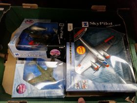 Four model planes from the SkyPilot collection