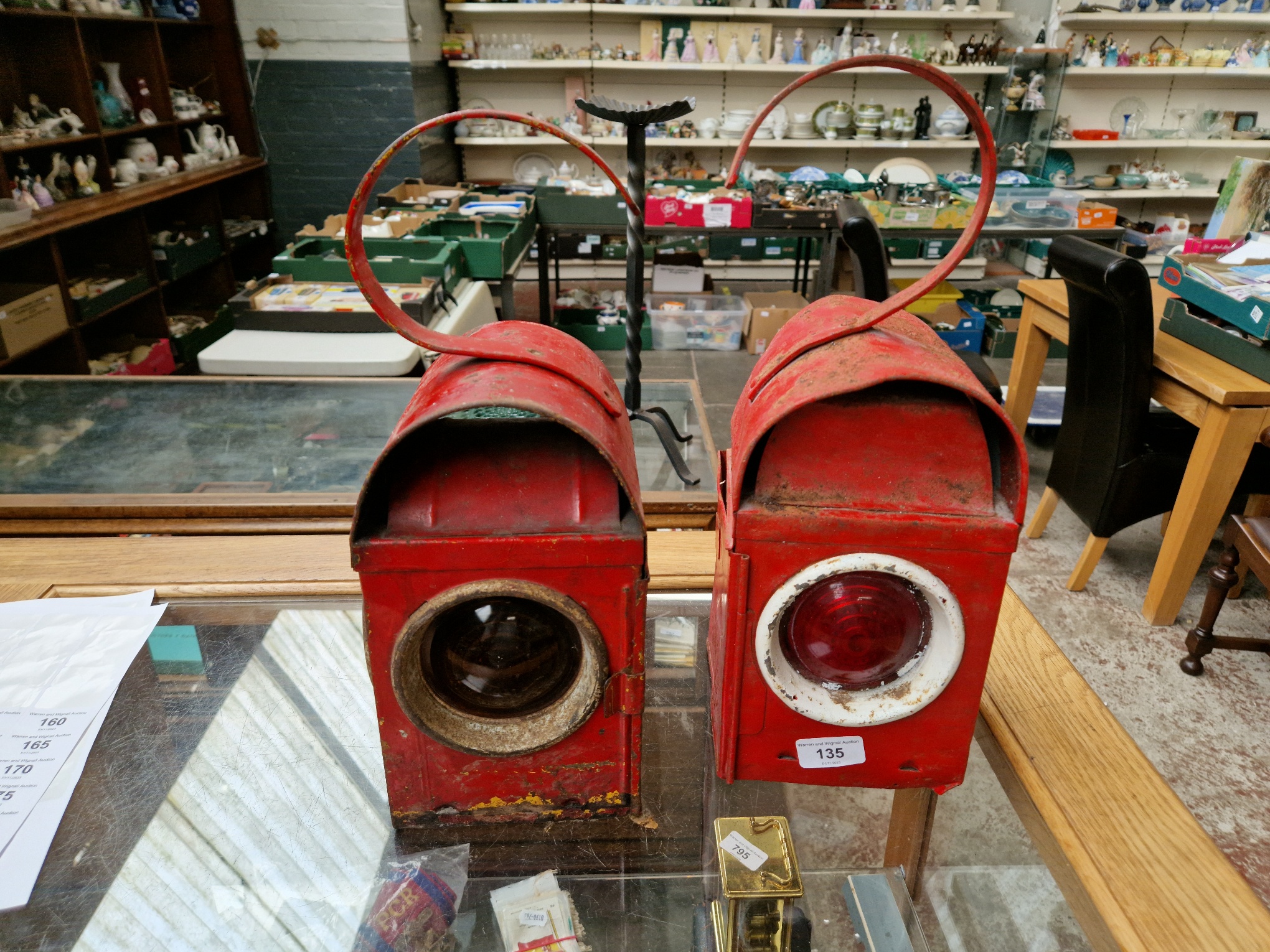 A Pair of Road Safety Lanterns