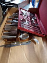 A collection of Viners cutlery.