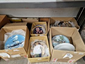 Five boxes of collectors plates