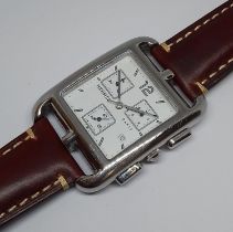 A Hermes Cape Cod stainless steel wristwatch, ref. CC1.910, case width 31mm, case length 43mm,