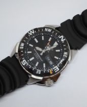 A Seiko 5 Sports automatic wristwatch, ref. 7S36-02P0, diam, 41mm, rubber strap.