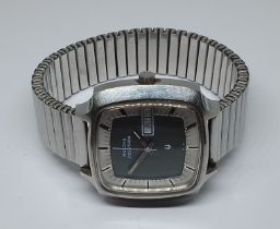 A Bulova Accutron television dial wristwatch.