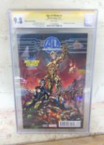 Midtown Comics, Age of Ultron #1, CGC Signature Series, graded 9.8 and slabbed.