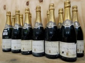 Thirteen bottles of E Michel Champagne, 750ml, 12% Vol.