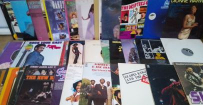 A box of approx. 35 soul and Motown LPs.
