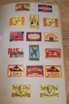 Russia, Estonia, Latvia and Lithuania, two albums, collection of matchbox labels, early to mid