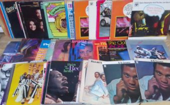 A box of approx. 35 soul and Motown LPs.