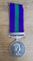 Elizabeth II General Service Medal with Canal Zone clasp awarded to 22743273 GNR C A Bryant RA