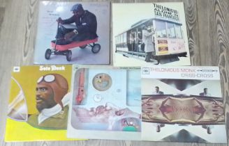 Five assorted Thelonious Monk LPs, 1st/early UK pressings, VG+/Ex.