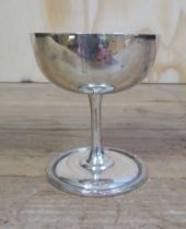 A White Star Line silver plated sundae dish by Elkington, height 9cm.