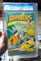 Fiction House, Rangers Comics #35, CGC Universal Grade, graded 2.5 and slabbed.