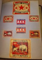 India, Nepal, Pakistan, Israel and Palestine, four albums, extensive collection of matchbox