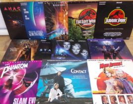 A selection of 12 Laser discs; Congo, Star Trek, MIB, Mars Attacks!, Jurassic Park, Stargate etc.