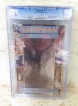 DC Comics, Sandman 1, CGC Universal Grade, graded 9.6 and slabbed.