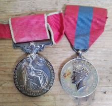 George V British Empire Medal awarded to Miss Ann Tolmie and a George VI Faithful Service medal