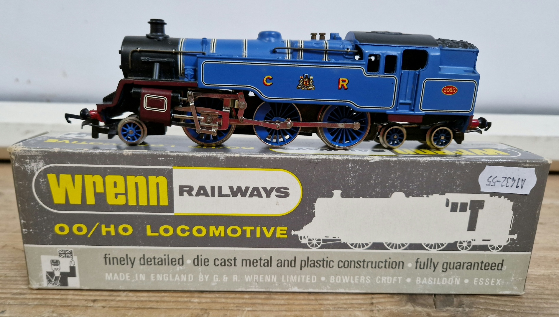 A Wren Locomotive; W2246 Caladonian Railways, Blue Tank Loco, with original box.