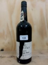 A bottle of Taylor's 1977 vintage port, 75cl, bottled in Oporto by Taylor, Fladgate & Yeatman, 21%