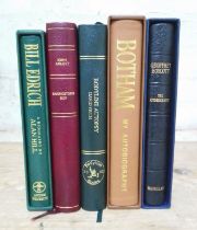 Five signed cricket books: Alan Hill, Bill Edrich, Andre Deutsch 1994, reserved for authors and