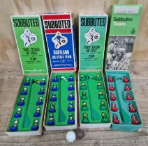 A group of 4 Subbuteo teams in original boxes to include Melchester Rovers, 3 x HW sets (1 x