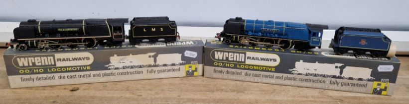 Two Wren 00 gauge Locomotives with tenders; W2227 City of Stoke-on-Trent and W2229 City of
