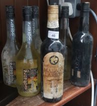 6 bottles of Slowboat, banana flavoured alcohol, together with 2 other bottles